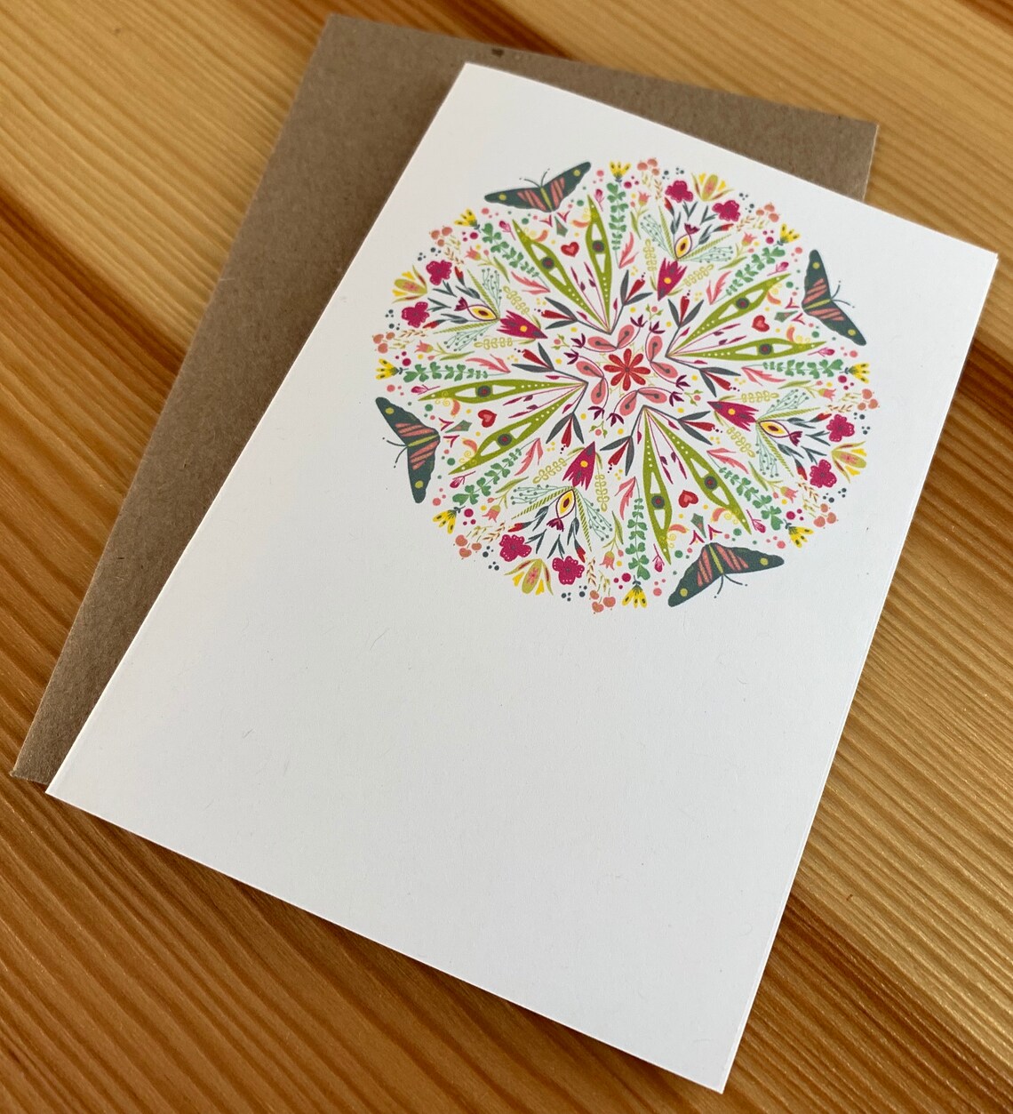 Floral Folk Art Cards Boxed Blank Greeting Cards Etsy