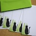 Hand Printed Black Cat Stationery | Cat and Grass Flat Note Cards | Cat ...