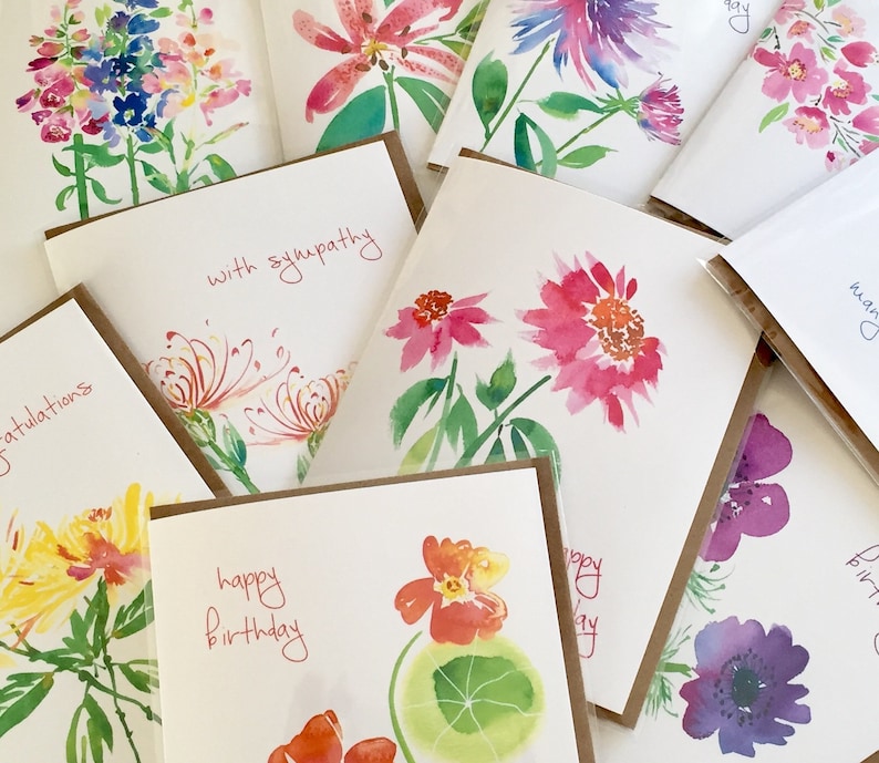Botanical Sympathy Card Floral Lily Sympathy Note Card Watercolor Stargazer Lily With Sympathy Card