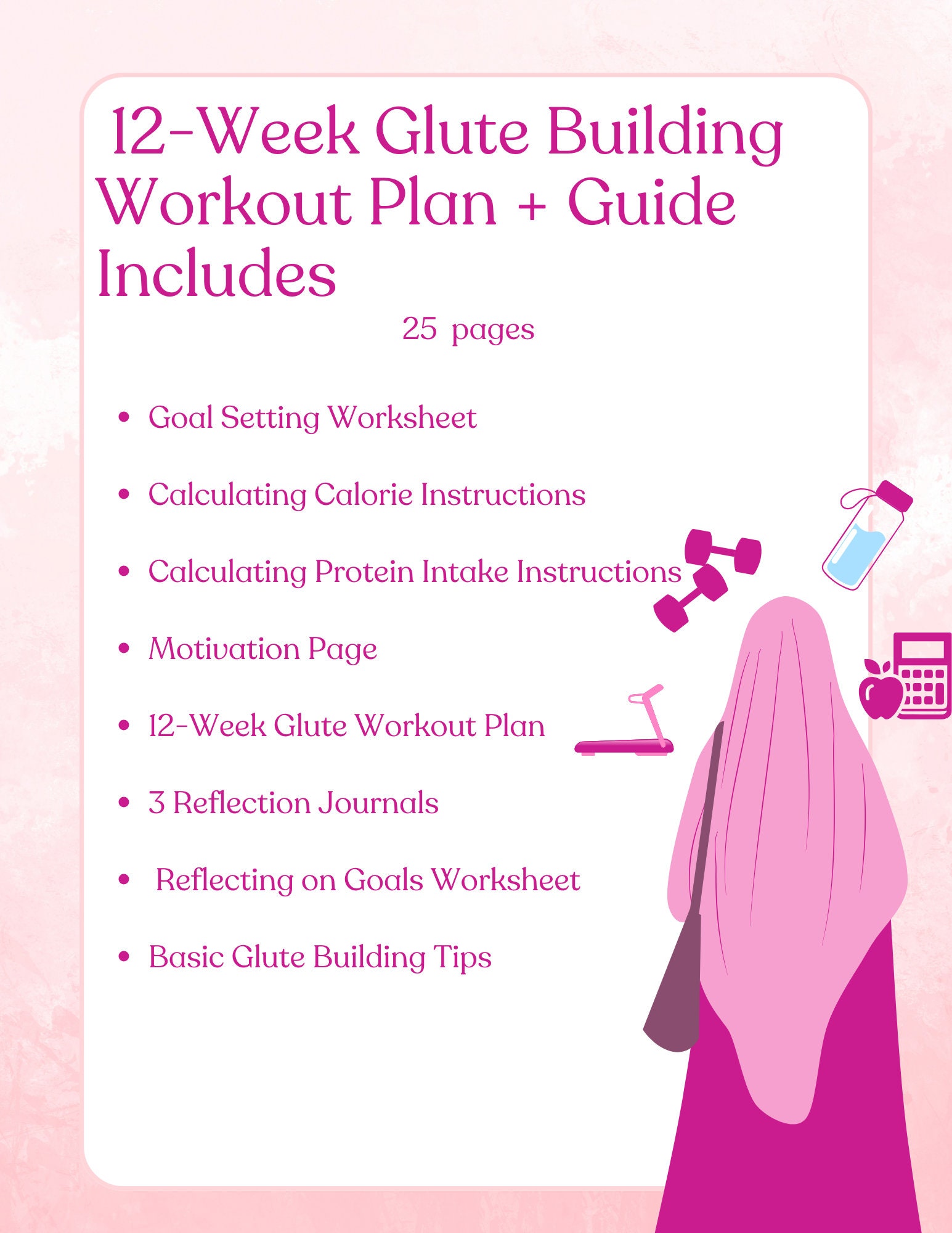 12 week Glute Building Workout Plan and Guide Etsy
