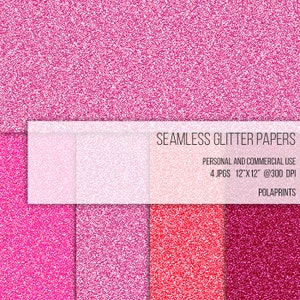Rose Pink Glitter Digital Paper Graphic by Rizu Designs · Creative