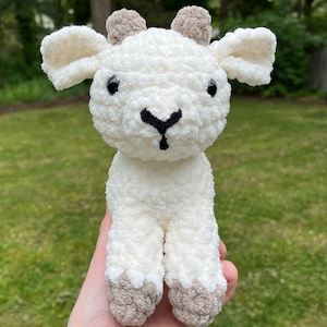 Crochet Goat Plush Stuffed Animal Amigurumi