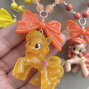 FHS *Ribbon Heart* My Little Pony necklace G4 New Colours!