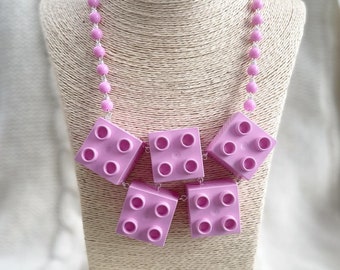 FHS Chunky *Building Block* Necklace OOAK