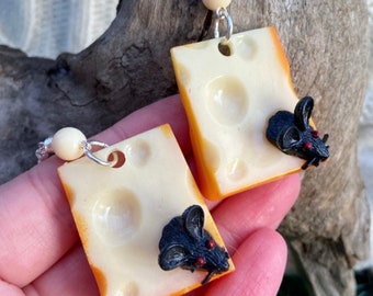 FHS *Mouse and Cheese* Earrings