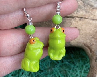 FHS *Frog* earrings OOAK