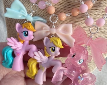 Collier My Little Pony FHS * PINKIE PIE, Ploomette ou Honey Rays * G4