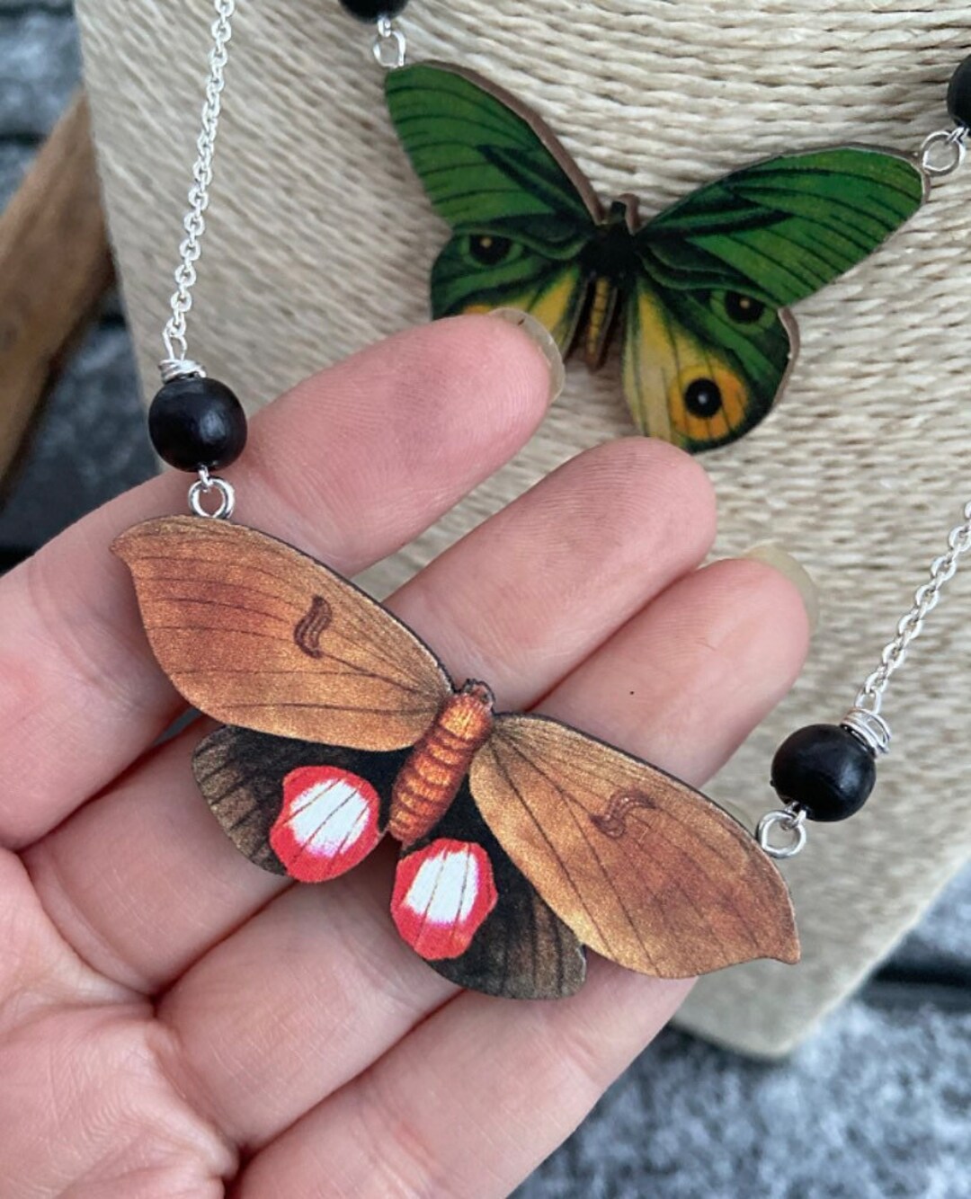 Moth Friend FHS *moth* Necklace - Etsy