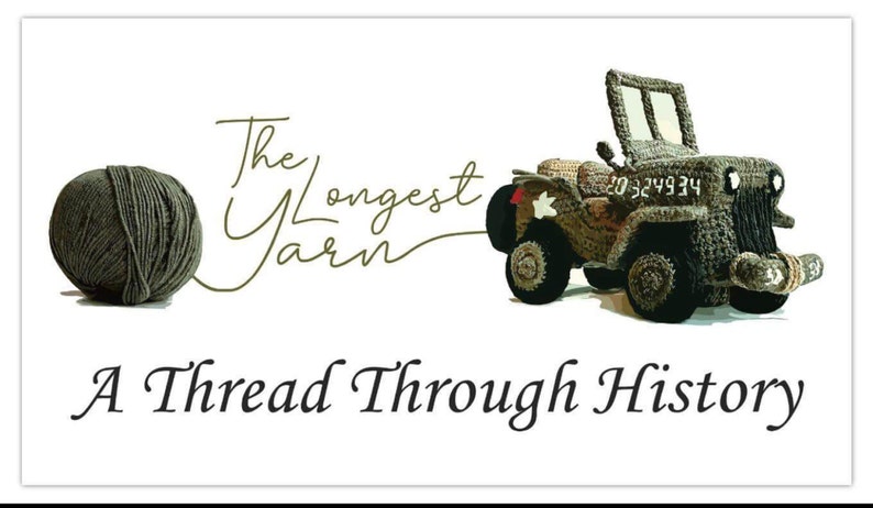 FLEXIBLE FRIDGE MAGNET featuring The Longest Yarn Jeep Logo image 1