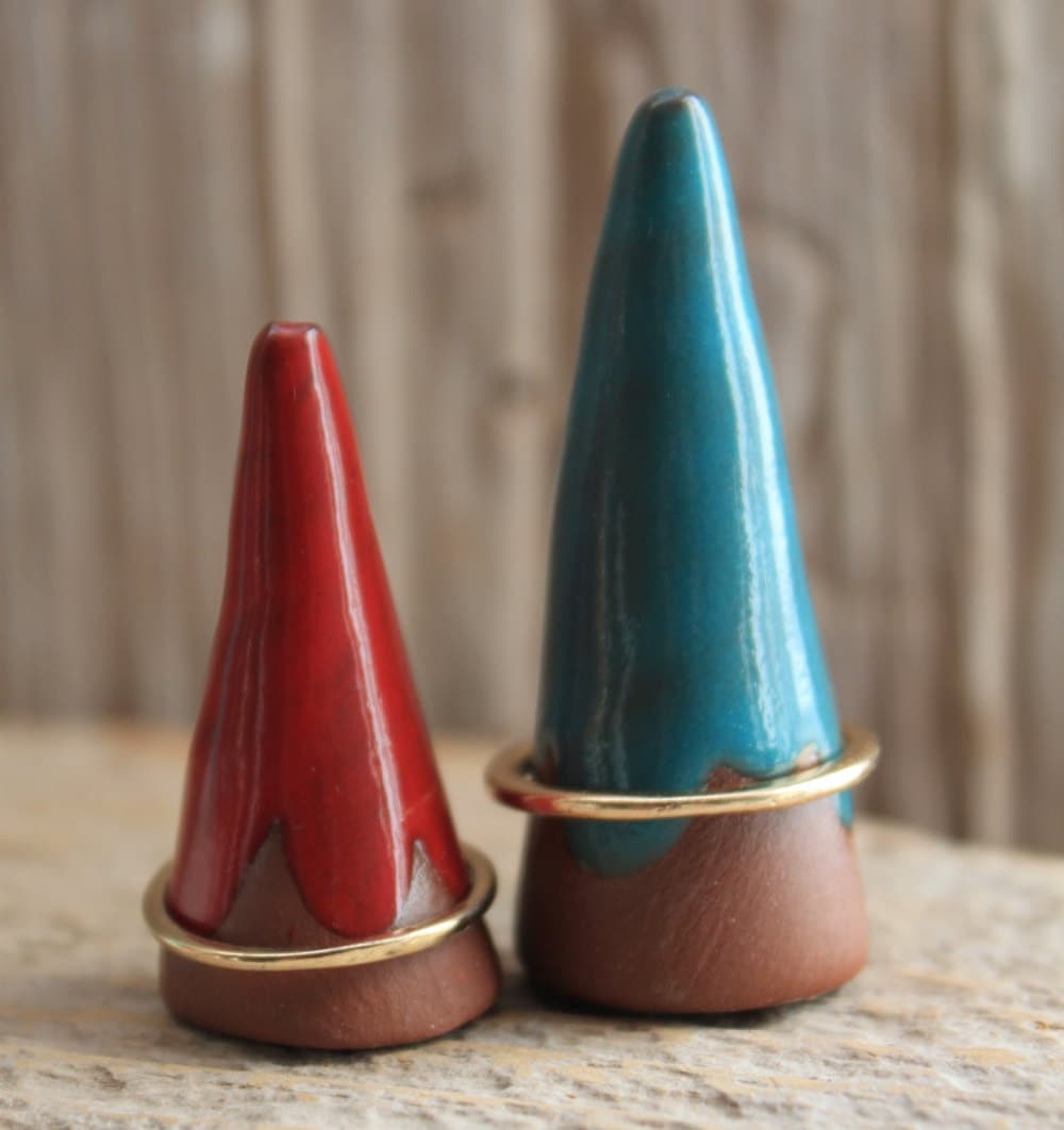 Handmade Pottery Ring Cone 12 Weeks to Ship Ring Holder Etsy