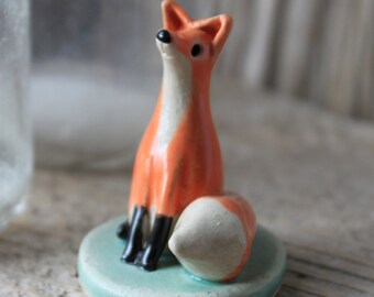 Custom-Made Fox Figurine and Ring Holder - 3-4 Weeks for Delivery  - Mother's Day Gift - Spring Gift