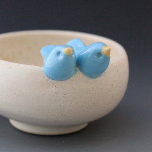 Custom-Made Love Birds Mini-Bowl 3 4 Weeks for Delivery Engagement Gift Mother's Day Gift Spring Gift image 3