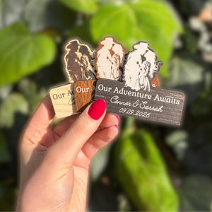 Calamita Western Save the Date – Bomboniera rustica personalizzata per gli ospiti – Ricordo di nozze in stile country, cowboy, fienile o ranch