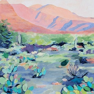 Desert Sunrise Original Painting 9x12