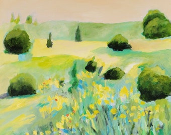California Landscape Art Spring 24 Original Oil Painting Print Multiple Sizes
