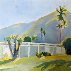 Palm Springs Original Oil Painting 12x12