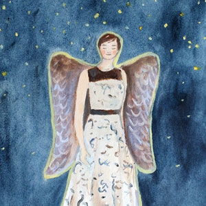 Guardian Angel Framed Print of Original Oil Painting