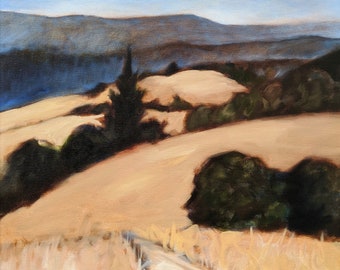 California Landscape Print Long Ridge Trail Bay Area