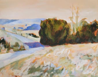 California Landscape Painting - Sonoma Road - Original Oil Painting Print Multiple Sizes