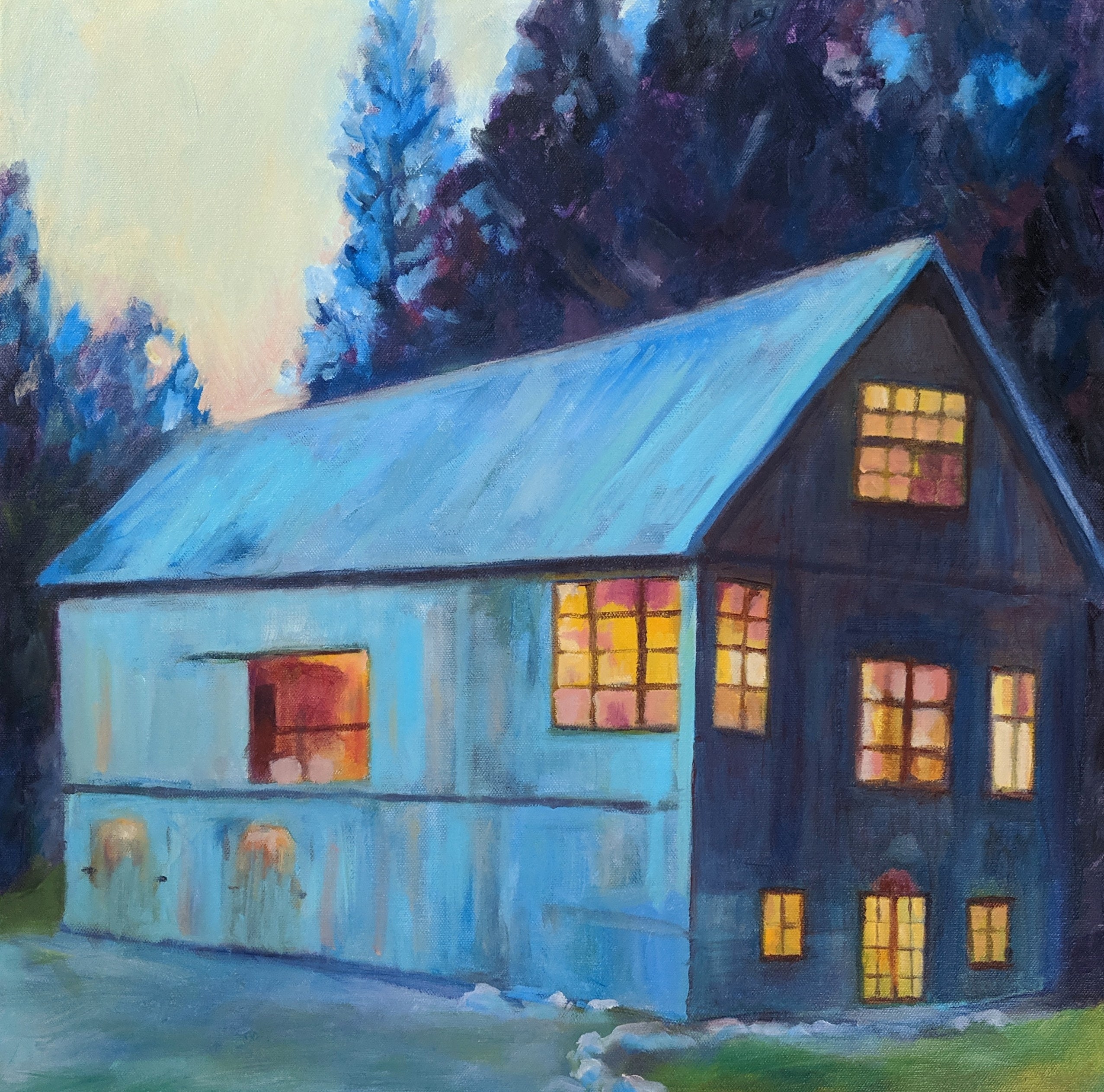 Scheune Malerei / Original Ölgemälde Druck / glühende Scheune Kunstdruck 8  x 10 - Etsy Schweiz, image size:2553x2526