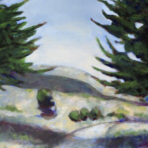 California Landscape Art San Luis Obispo Botanical Gardens Original Oil Painting on Canvas 11x14 inches Central Coast Landscape