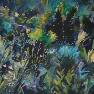 Art Print Botanical Flowers Dreamscape Garden Art Print Cottagecore Quiet Energy