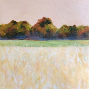 landscape oil painting print - California Summer Field various sizes