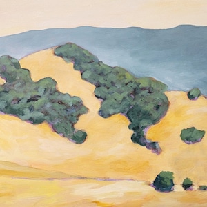 California Landscape Painting - Quicksilver 8x10 - Original Oil Painting Print
