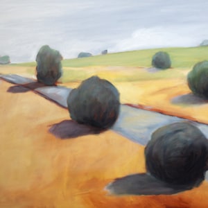 Landscape Painting Print of Original Oil 8x10 minimalist art
