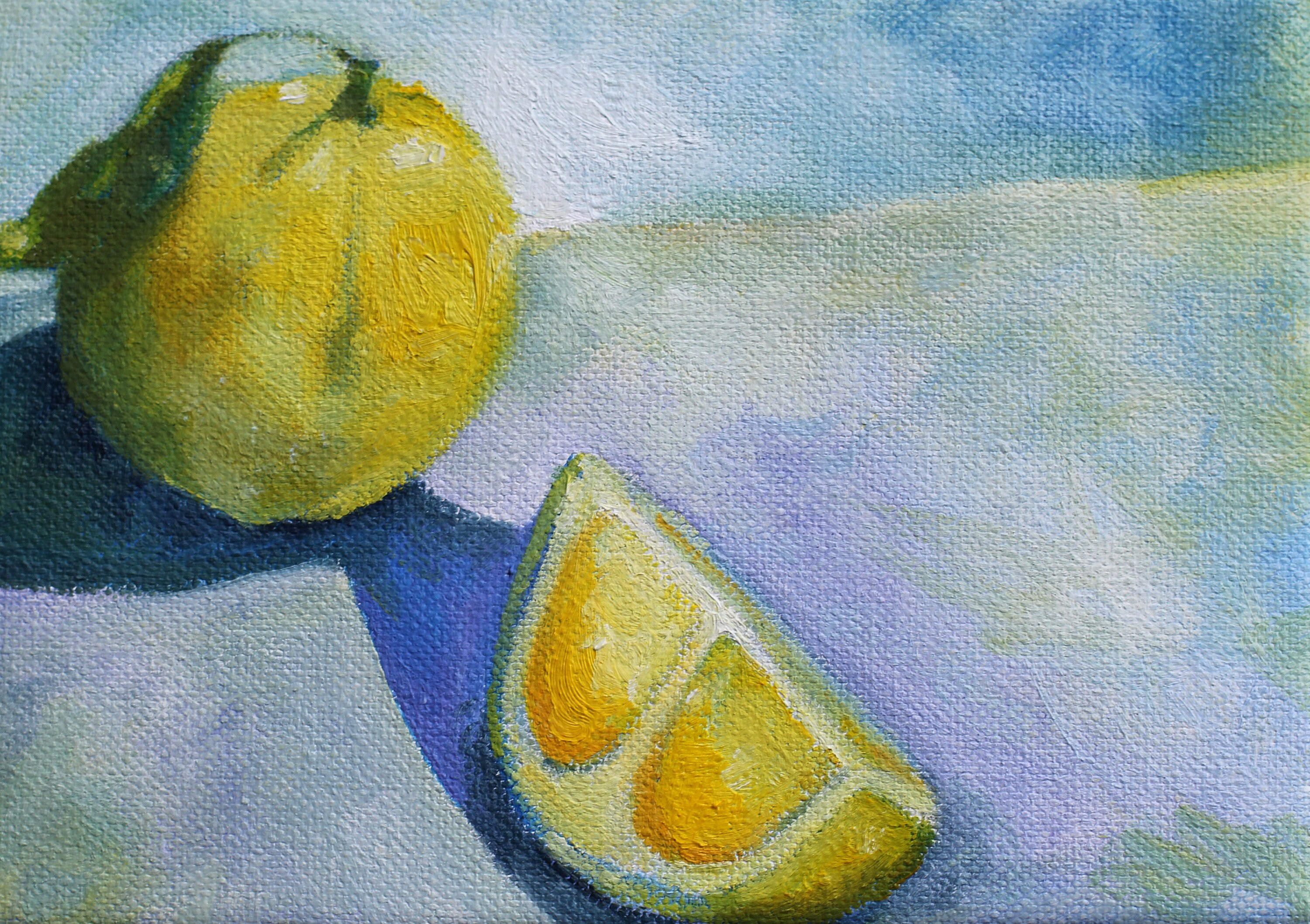 Lemons Art Print Lemons Still Life Print of Original Painting - Etsy
