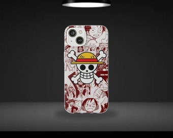 Anime Manga one piece logo roronoa zoro Monkey d Luffy phone case for iPhone for Samsung