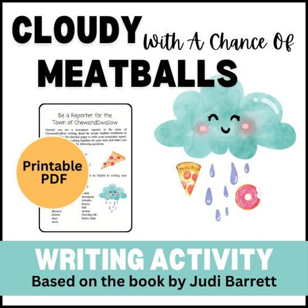 Cloudy With A Chance Of Meatballs by Judi Barrett: Book Companion