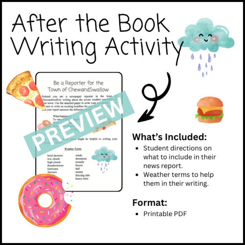 Cloudy With A Chance Of Meatballs by Judi Barrett: Book Companion image 2