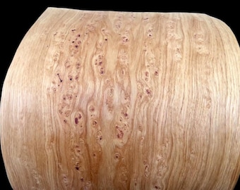 3.54 m2 OAK POMMELÈ - Wild Oak Veneer (4 sheets / 260 cm x 34 cm) Veneer sheets, fingerboard, wood veneer, furniture, inlays, restoration