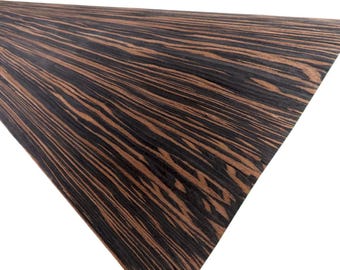 2 sheets of MAKASSAR FINELINE ++ 225 cm x 32 cm ++ Veneer, wood panels, veneer sheets, veneer boards, wood veneer, furniture making, interior design