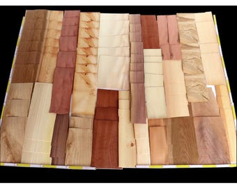 Approx. 4m² - 3kg!!! STRONG VENEER REMAINING STOCK 1.0-2.5 mm! Various wood types! e.g., mahogany, walnut, maple, oak, cherry, abachi, beech!