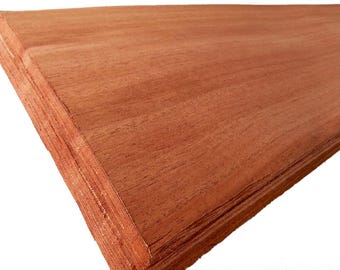 3.65 m² Mahogany Khaya "Acajou" from Africa (4 sheets / 285 cm x 32 cm) veneer, veneer sheets, veneer panels, wood veneer, furniture, precious wood