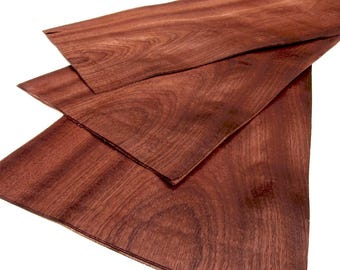 2.94m² mahogany (3 sheets / 265 cm x 37 cm) veneer, wood veneer, veneer sheets, fingerboard, wood veneer, precious wood, inlays, boatbuilding