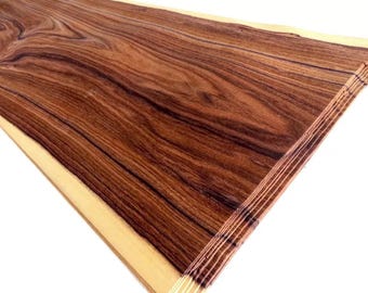 2.09m² Santos rosewood (4 sheets / 180 cm x 29 cm) veneer, veneer sheets, fingerboard, wood veneer, furniture making, precious wood, inlays, ring