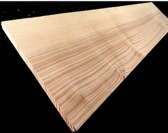 Solid olive ash wood | 80 cm x 17 cm x 1.4 cm | Heartwood ash | Real wood | Board | Hardwood | Turning wood | Squared timber | Plank | Shelf | Wooden board