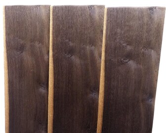 2.60m² SMOKY OAK Veneer (6 sheets / 255 cm x 17 cm) Veneer sheets, fingerboard, wood veneer, furniture, inlays, restoration, real wood DIY