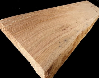Solid old oak | 80 cm x 18/17 cm x 3.0 cm | Rustic | Live edge | Oak wood | Hardwood | Shelf board | Wooden bed | Plank | Plank | Furniture making