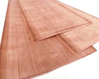 2.82 m² CHERRY 1.0 mm thick veneer (8 sheets / 110 cm x 32 cm) Veneer Veneer sheets, veneer panels, wood veneer, furniture making, precious wood, fingerboard