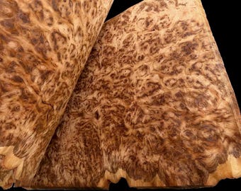 1.10m² Tiger Oak Burl Veneer (13 sheets / 30 cm x 23 cm) Inlays, Veneer Sheets, Veneer Panels, Wood Veneer, Furniture Making, Hardwood