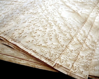 2.66m² Bird's Eye Maple Veneer (8 sheets / 133 cm x 25 cm) Inlays, Veneer Sheets, Veneer Panels, Wood Veneer, Furniture Making, Fine Wood Craftsmanship