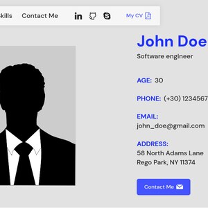Resume as a Website - Full Responsive HTML-CSS-Javascript Resume Template for web developers and software engineers