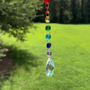 Rainbow Bridge Pet Memorial, Pet Loss Sun Catcher, Rainbow Glass Beads, Memorial Keepsake, Paw Print, Pet Remembrance Gifts, Sympathy Gift