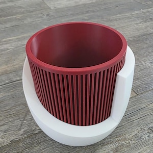 Modern Planter 3D Printed | Sculptural Indoor Plant Pot | Handmade Home Decor | Unique Vase | Minimalist Plant Holder