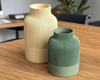 Minimalist Japandi Vase | Scandinavian & Japanese Fusion | 3D Printed Decor | Modern Home Accents