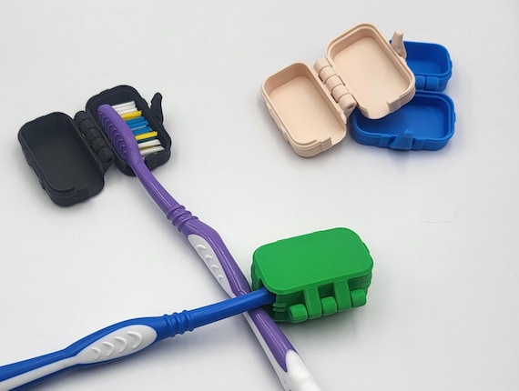 3D Printed Toothbrush Head Travel Case: Eco-Friendly PLA Plastic